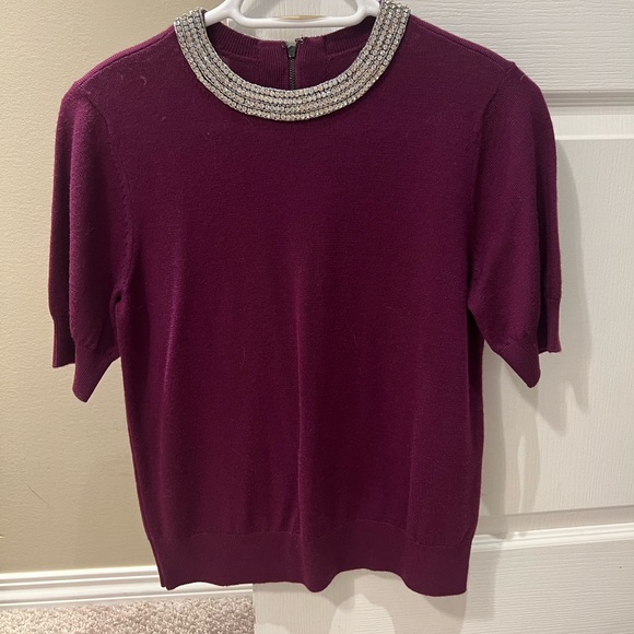 Alice and Olivia Rhinestone Embellished Neck. Size S,1 time use Fashion Show. - Picture 1 of 7